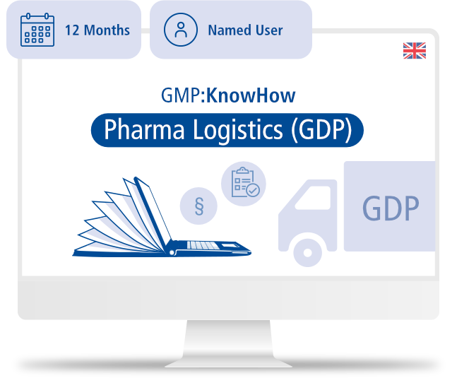 GMP:KnowHow Pharma Logistics (GDP) | Named User License | 12M